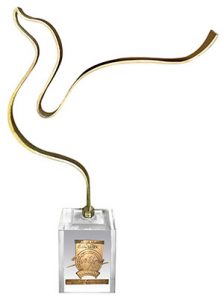 Award is in the shape of a wave
